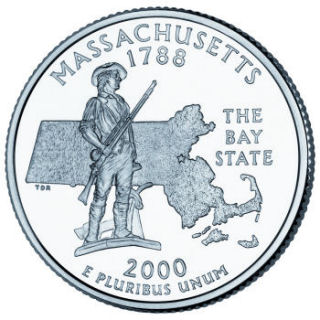 2000 - Massachusetts State Quarter (D)