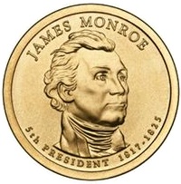 2008 (D) Presidential $1 Coin - James Munroe