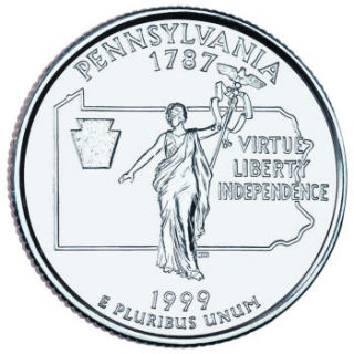 1999 - Pennsylvania State Quarter (D)